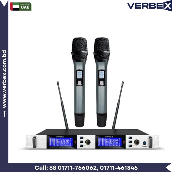 Verbex VT-KP86 UHF Wireless Microphone (2-Hand)