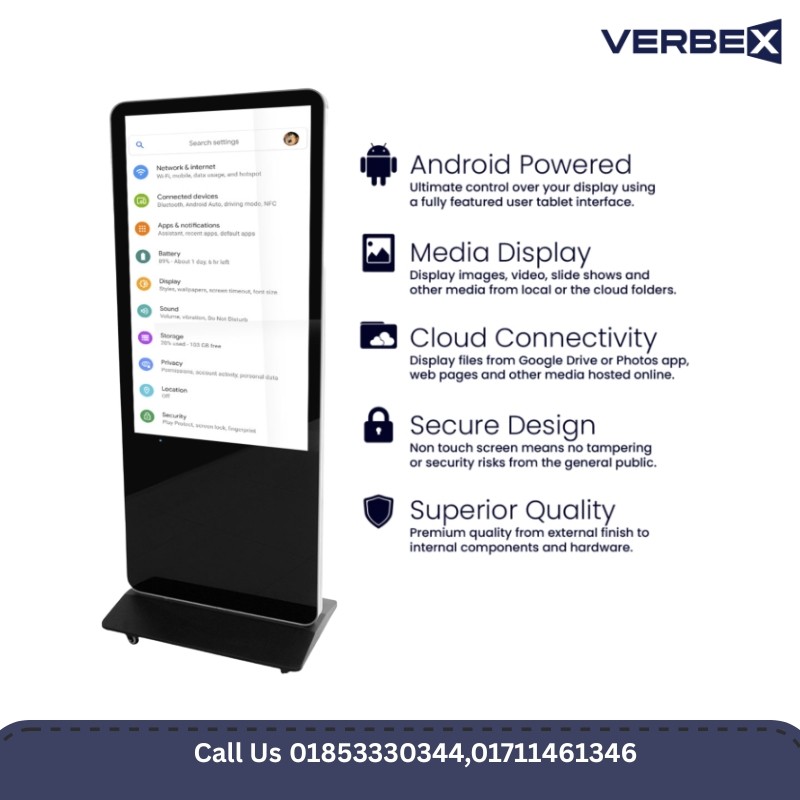 Verbex VT-ADS55NT 55-inch (Without-Touch) Floor Standing Advertising Display