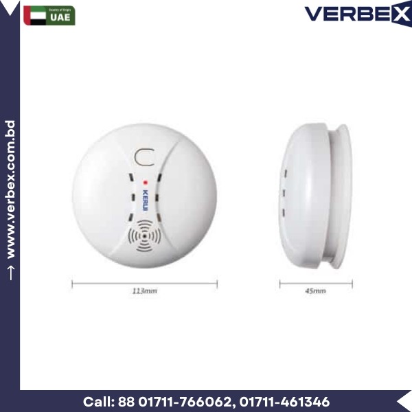 KERUI GS04 Wireless Fire Protection Smoke Detector Portable Alarm Sensor