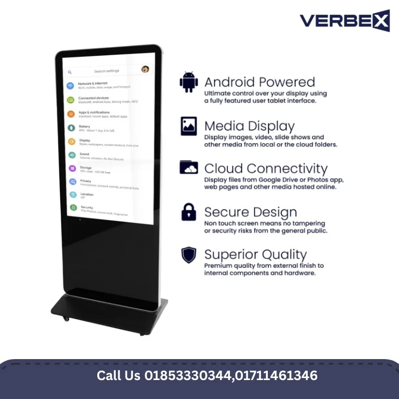 Verbex VT-ADS55NT 55-inch (Without-Touch) Floor Standing Advertising Display
