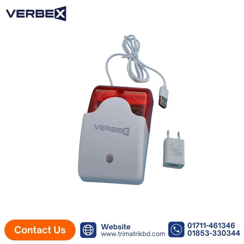 Verbex VT-APS103 Wireless Portable Indoor Sound & Light Siren
