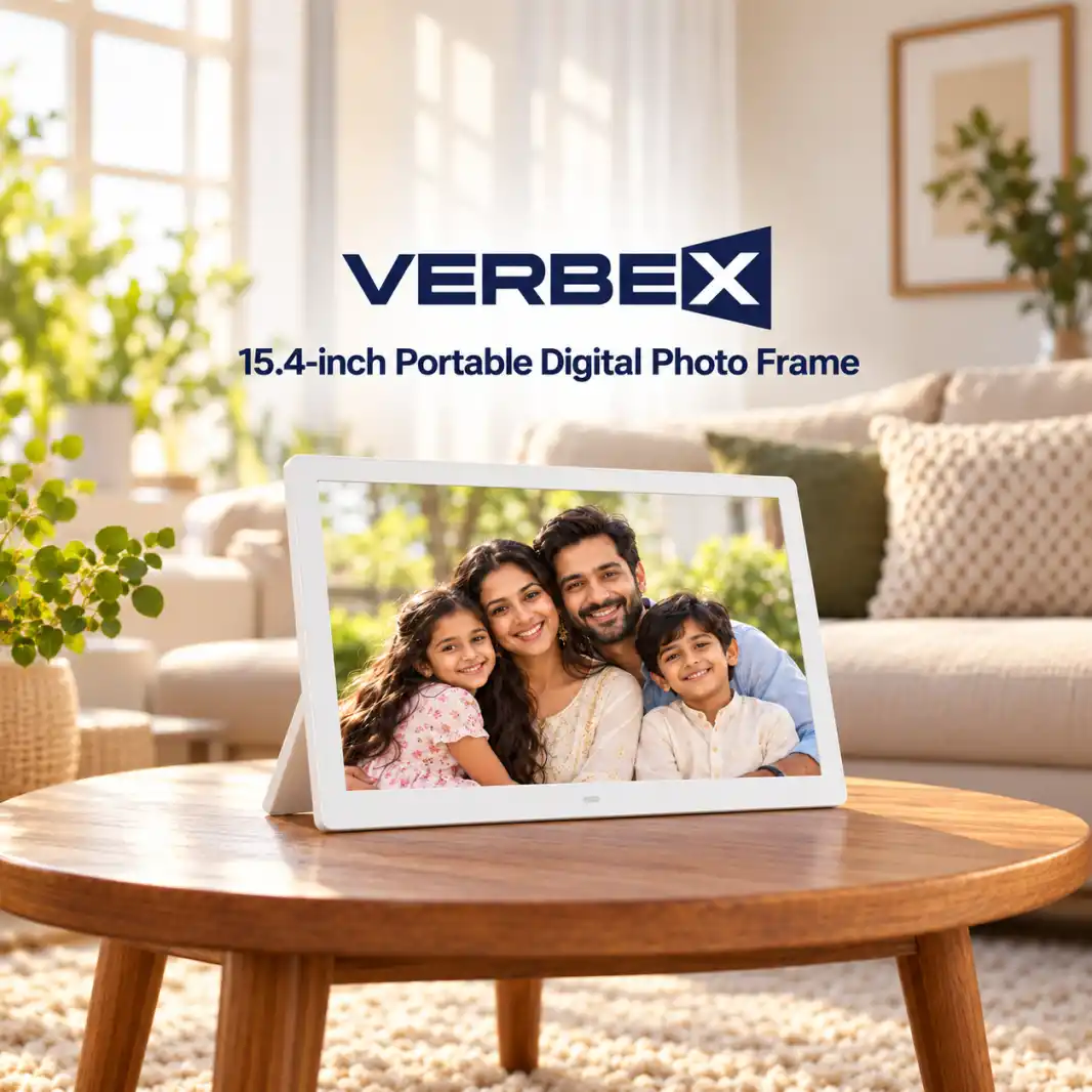 Verbex 15.4 Inch Portable Digital Photo Frame 